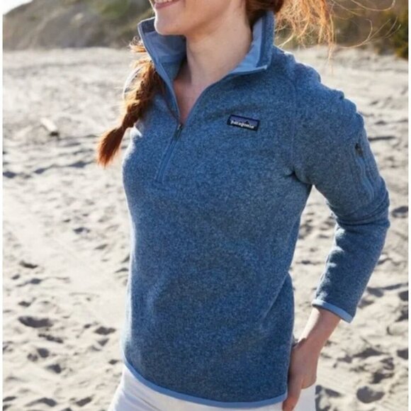 Patagonia Sweaters - Patagonia Womens Vintage Y2K 1/4 Zip Better Sweater Fleece Jacket XS Blue SP EXC